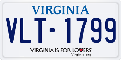 VA license plate VLT1799