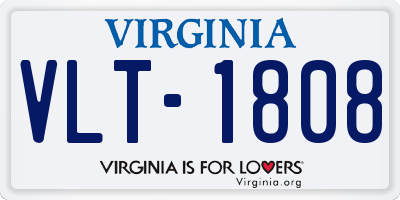 VA license plate VLT1808