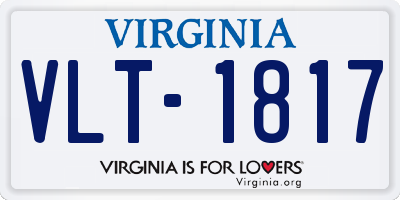 VA license plate VLT1817