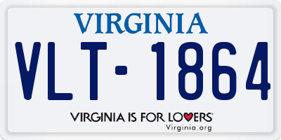 VA license plate VLT1864