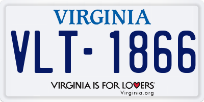 VA license plate VLT1866