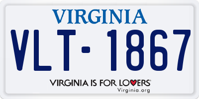 VA license plate VLT1867