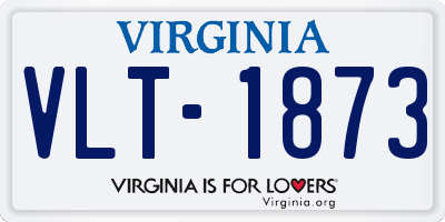 VA license plate VLT1873