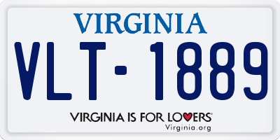 VA license plate VLT1889