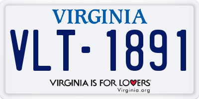 VA license plate VLT1891