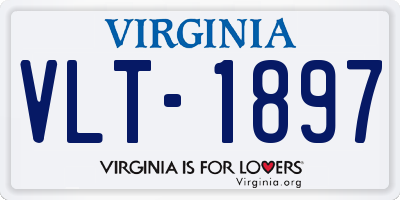 VA license plate VLT1897