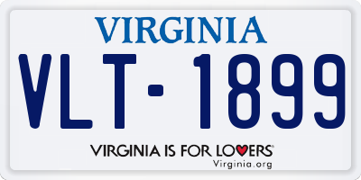 VA license plate VLT1899