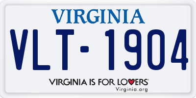 VA license plate VLT1904