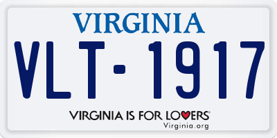 VA license plate VLT1917