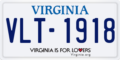 VA license plate VLT1918