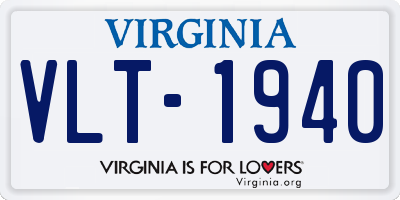 VA license plate VLT1940