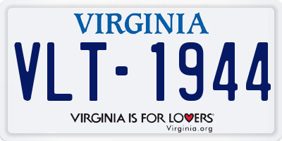 VA license plate VLT1944