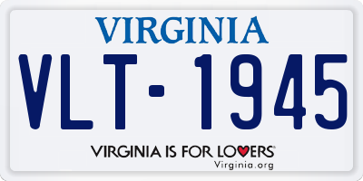 VA license plate VLT1945