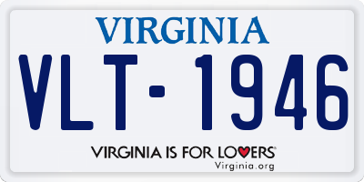VA license plate VLT1946