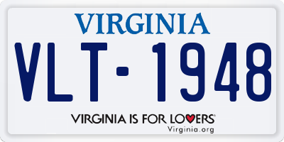 VA license plate VLT1948