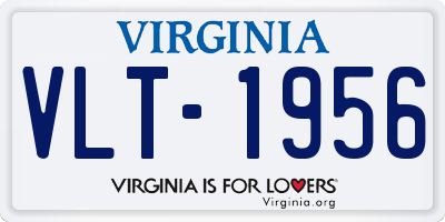 VA license plate VLT1956