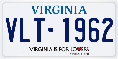 VA license plate VLT1962