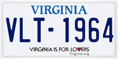 VA license plate VLT1964