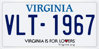 VA license plate VLT1967