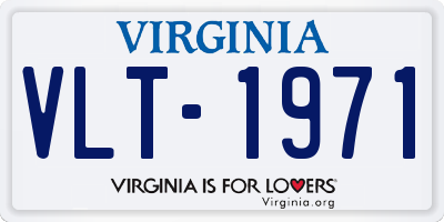 VA license plate VLT1971