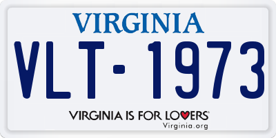 VA license plate VLT1973