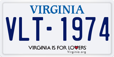 VA license plate VLT1974