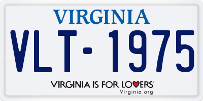 VA license plate VLT1975