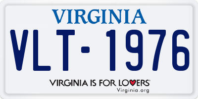 VA license plate VLT1976