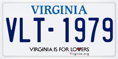 VA license plate VLT1979