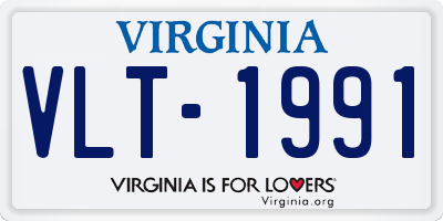 VA license plate VLT1991
