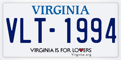 VA license plate VLT1994