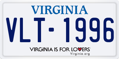 VA license plate VLT1996