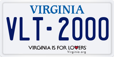 VA license plate VLT2000