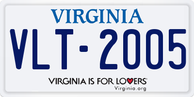 VA license plate VLT2005