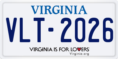VA license plate VLT2026