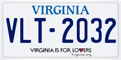 VA license plate VLT2032