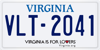 VA license plate VLT2041