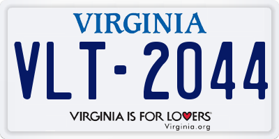 VA license plate VLT2044