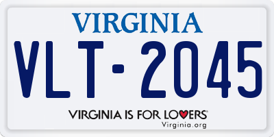 VA license plate VLT2045