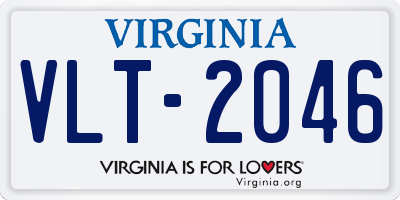 VA license plate VLT2046