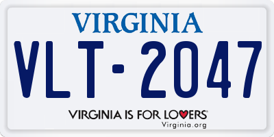 VA license plate VLT2047