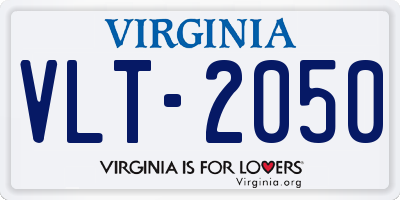 VA license plate VLT2050