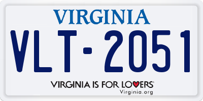 VA license plate VLT2051