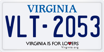 VA license plate VLT2053