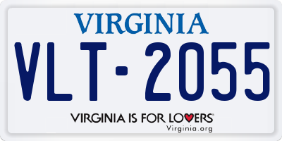 VA license plate VLT2055
