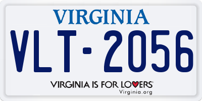 VA license plate VLT2056