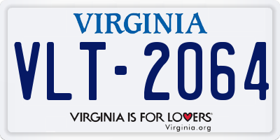 VA license plate VLT2064