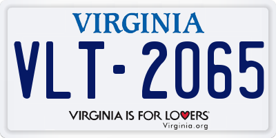 VA license plate VLT2065