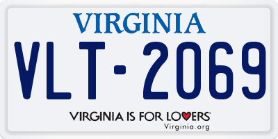 VA license plate VLT2069