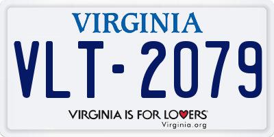VA license plate VLT2079